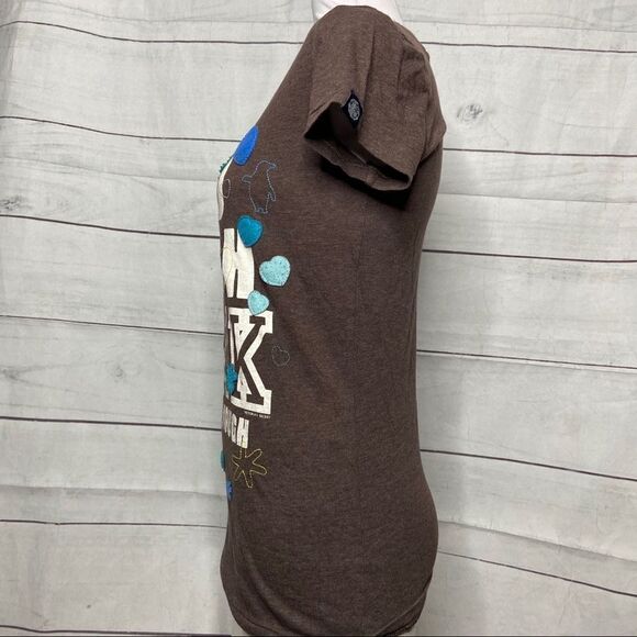 PINK Victoria's Secret brown soft tee medium - Picture 3 of 7